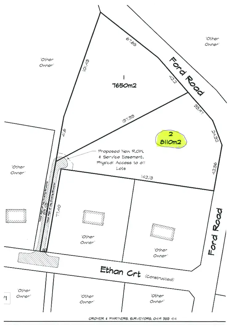 Floorplan of Homely land listing, 6b Ethan Court, Brighton TAS 7030