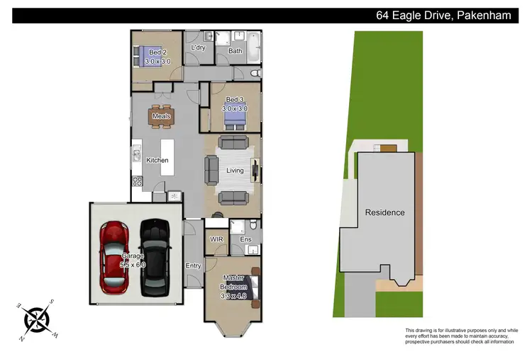 Floorplan of Homely house listing, 64 Eagle Drive, Pakenham VIC 3810