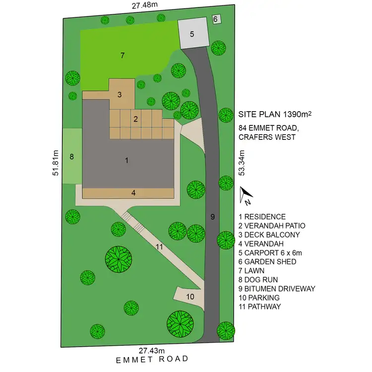 Floorplan of Homely house listing, 84 Emmett Road, Crafers West SA 5152