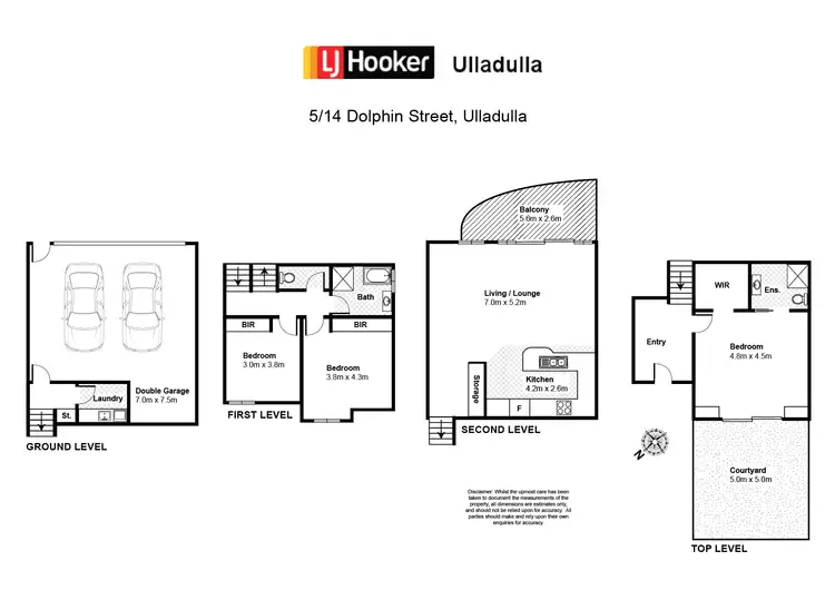 Floorplan of Homely townhouse listing, 5/14 Dolphin Street, Ulladulla NSW 2539