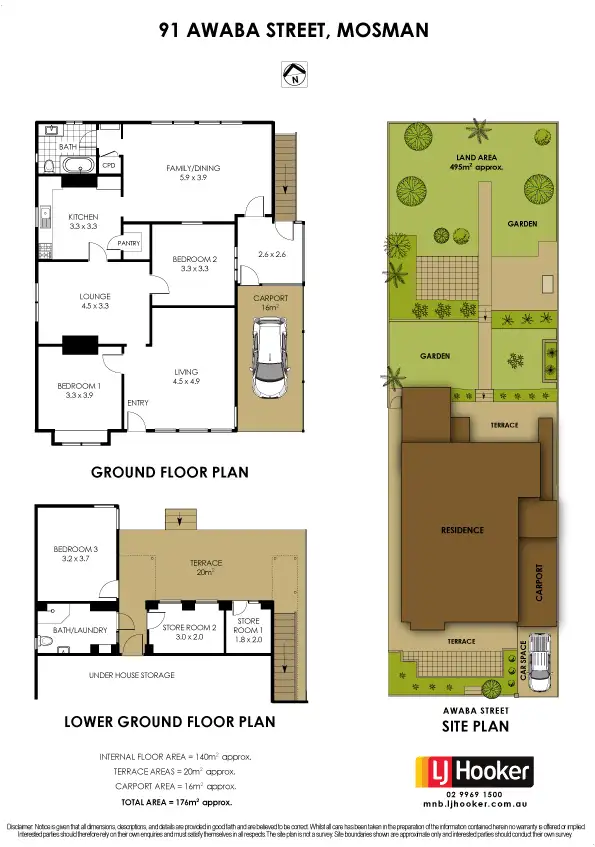 Floorplan of Homely house listing, 91 Awaba Street, Mosman NSW 2088