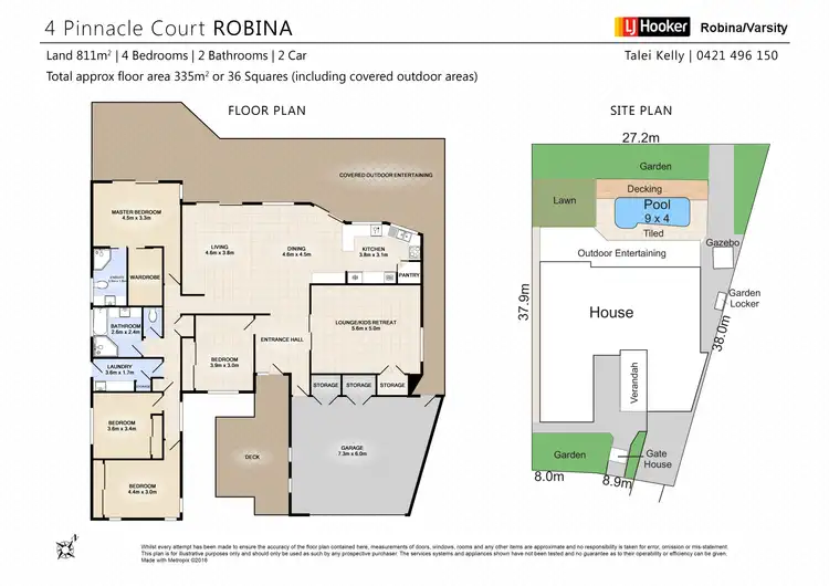 Floorplan of Homely house listing, 4 Pinnacle Court, Robina QLD 4226