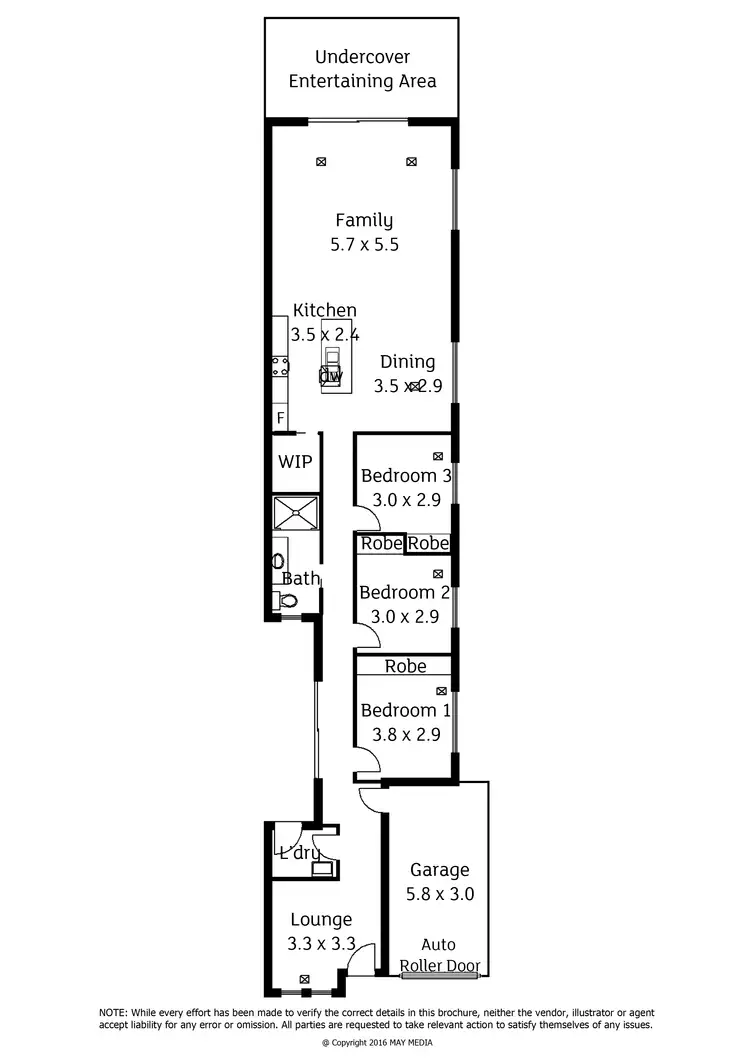 Floorplan of Homely house listing, 64A Fairview Crescent, Clearview SA 5085