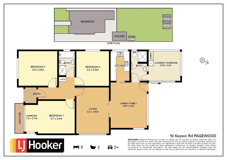 Floorplan of Homely house listing, 10 Keysor Road, Pagewood NSW 2035
