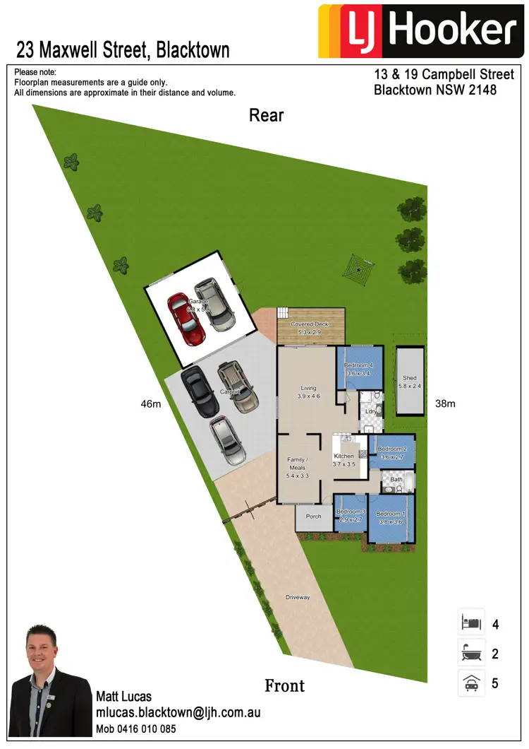 Floorplan of Homely house listing, 23 Maxwell Street, Blacktown NSW 2148