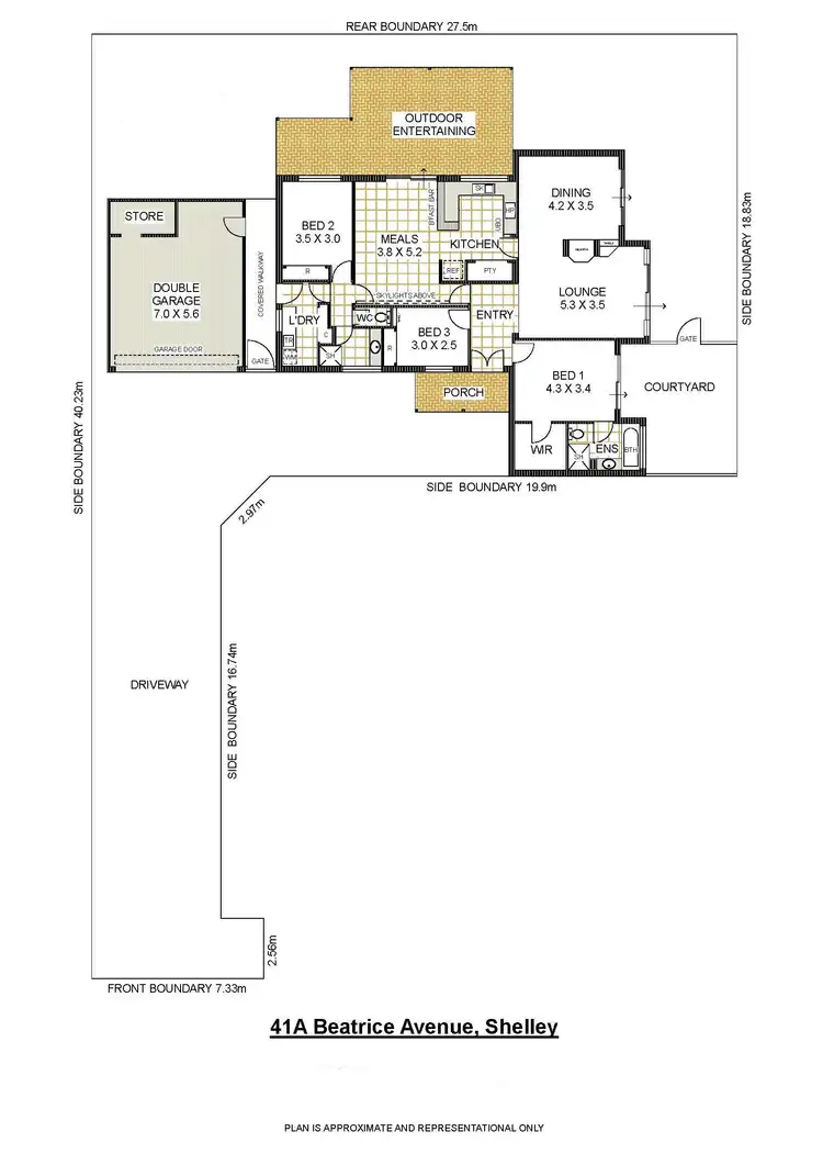Floorplan of Homely house listing, 41a Beatrice Ave, Shelley WA 6148