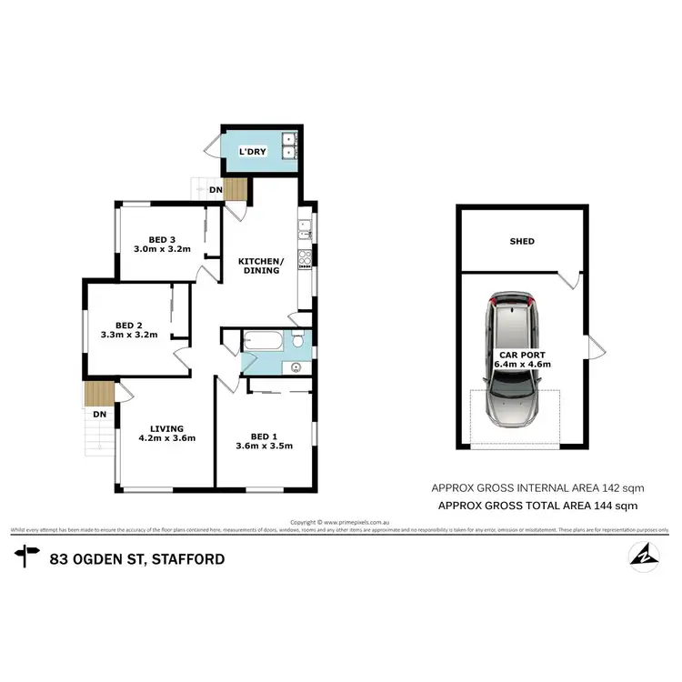 Floorplan of Homely house listing, 83 Ogden Street, Stafford QLD 4053
