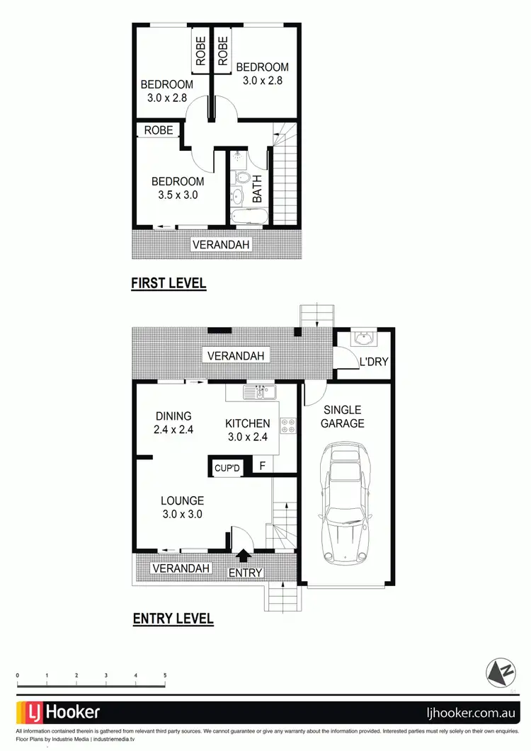 Floorplan of Homely townhouse listing, 6/191 Targo Road, Girraween NSW 2145