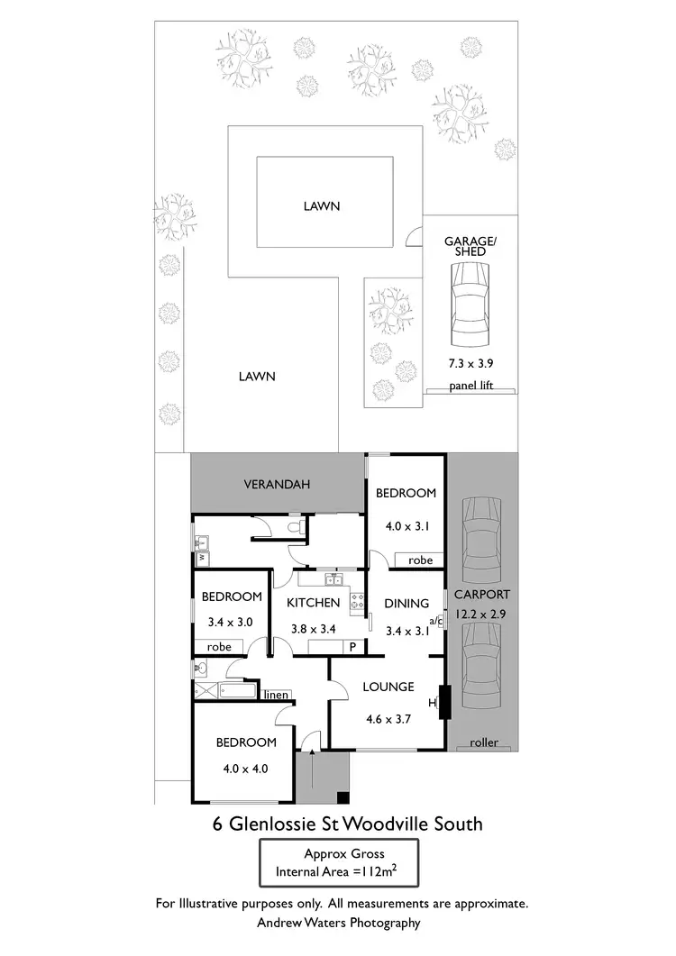 Floorplan of Homely house listing, 6 Glen Lossie Street, Woodville South SA 5011