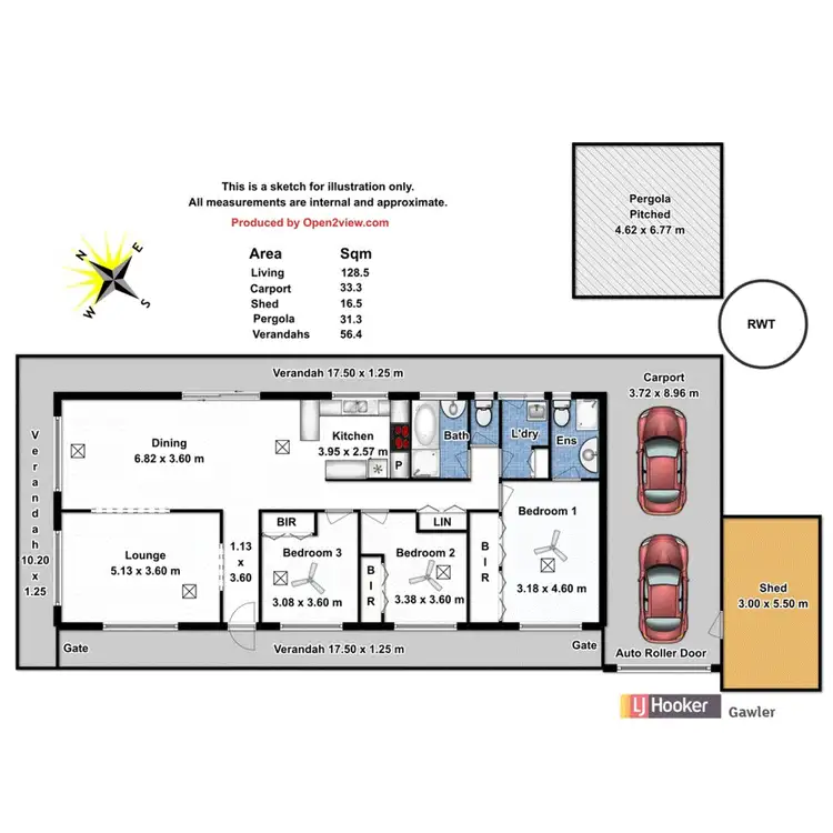 Floorplan of Homely house listing, 25 Cork Road, Gawler East SA 5118
