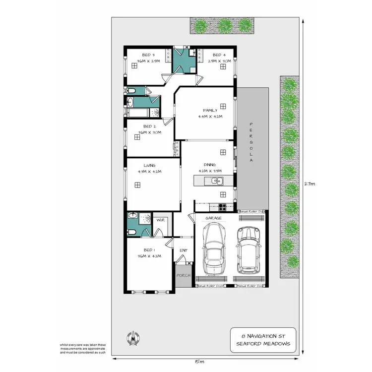 Floorplan of Homely house listing, 8 Navigation Street, Seaford Meadows SA 5169