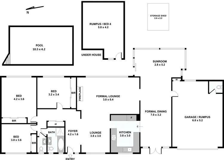 Floorplan of Homely house listing, 4 Mannerim Place, Castle Cove NSW 2069