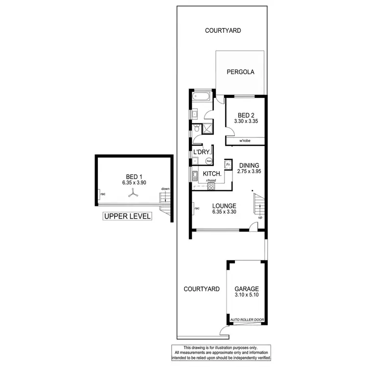 Floorplan of Homely townhouse listing, 1/20 Windsor Street, Malvern SA 5061