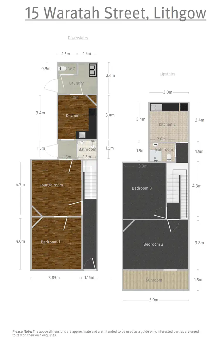 Floorplan of Homely terrace listing, 15 Waratah Street, Lithgow NSW 2790