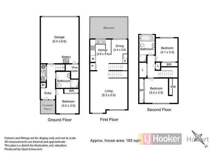 Floorplan of Homely townhouse listing, 7 Ragged Lane, Hobart TAS 7000