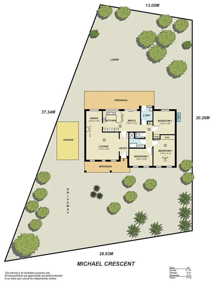 Floorplan of Homely house listing, 7 Michael Crescent, Hillbank SA 5112