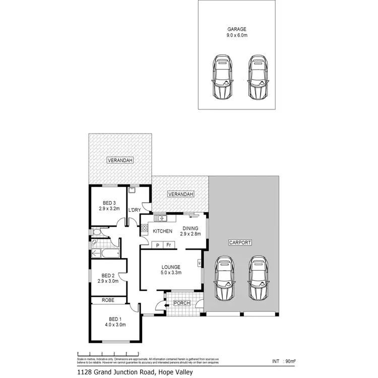 Floorplan of Homely house listing, 1128 Grand Junction Road, Hope Valley SA 5090