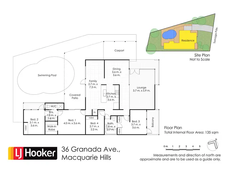Floorplan of Homely house listing, 36 Granada Avenue, Macquarie Hills NSW 2285