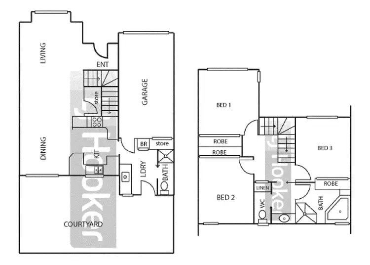 Floorplan of Homely townhouse listing, 5/69-71 Crowdy Street, Harrington NSW 2427