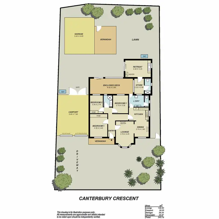 Floorplan of Homely house listing, 6 Canterbury Crescent, Valley View SA 5093