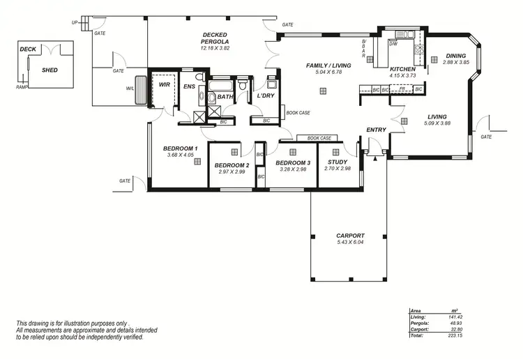 Floorplan of Homely house listing, 15 Rostrevor Road, Stirling SA 5152