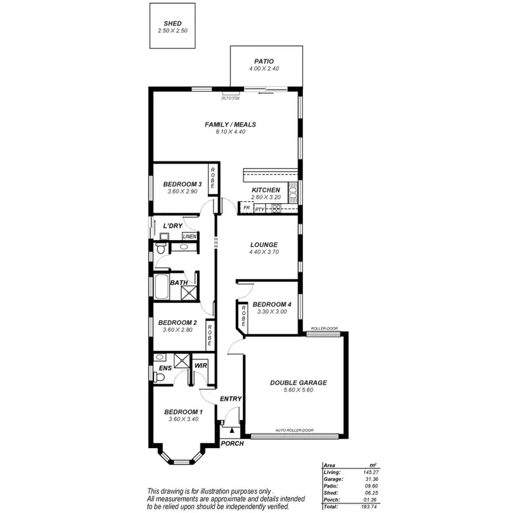 Floorplan of Homely house listing, 176 President Avenue, Andrews Farm SA 5114