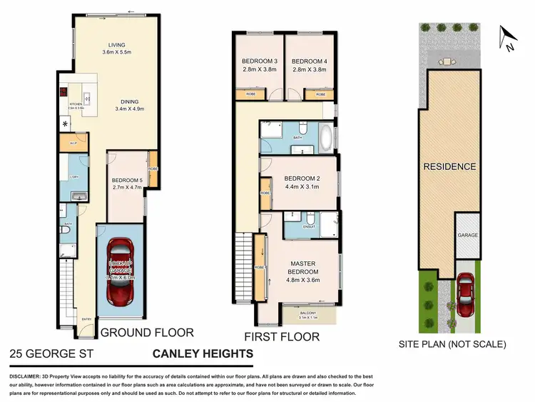 Floorplan of Homely semi-detached listing, 25A George Street, Canley Heights NSW 2166