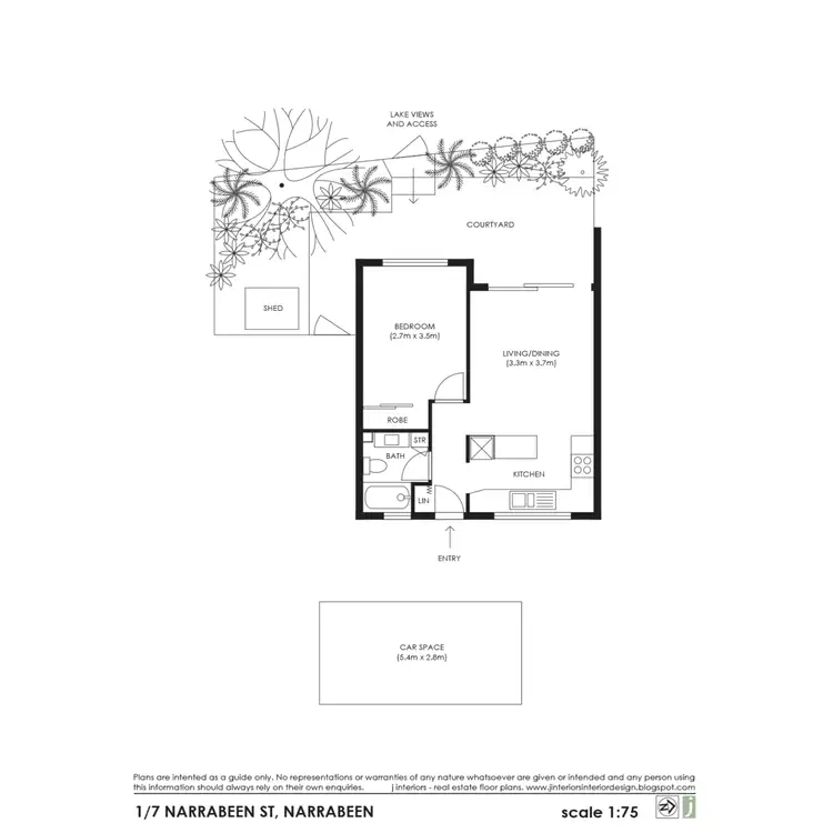 Floorplan of Homely unit listing, 1/7 Narrabeen Street, Narrabeen NSW 2101