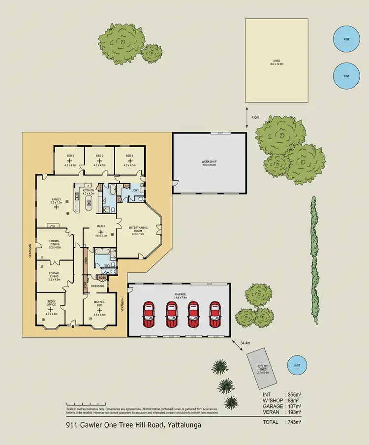 Floorplan of Homely house listing, 911 Gawler One Tree Hill Road, Yattalunga SA 5114