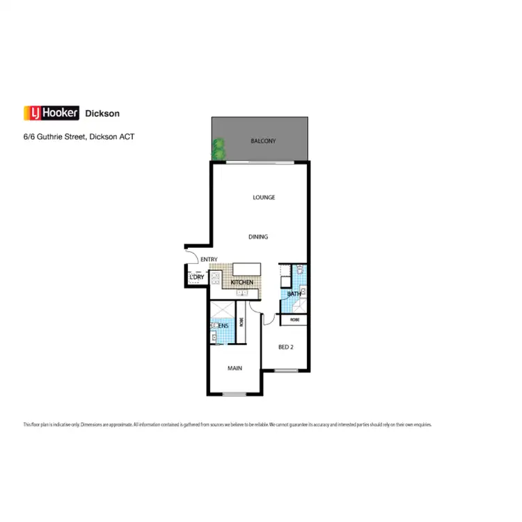 Floorplan of Homely unit listing, 6/6 Guthrie Street, Dickson ACT 2602