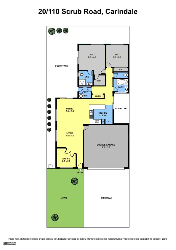 Floorplan of Homely villa listing, 20/110 Scrub Road, Carindale QLD 4152