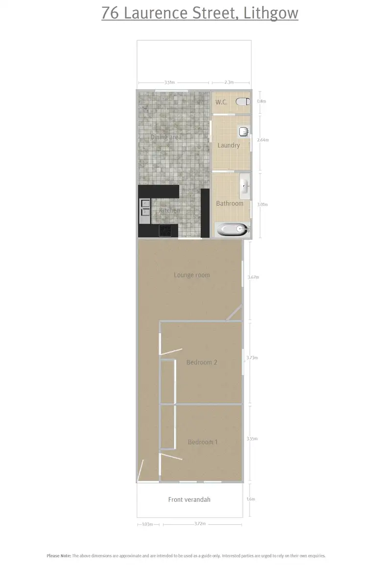 Floorplan of Homely house listing, 76 Laurence Street, Lithgow NSW 2790