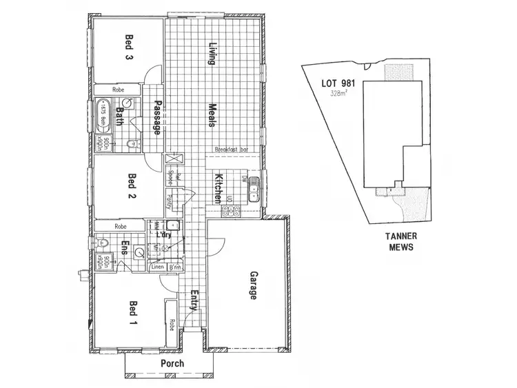 Floorplan of Homely house listing, 8 Tanner Mews, Point Cook VIC 3030