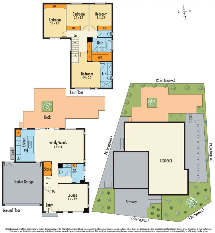 Floorplan of Homely house listing, 34 Barrier Reef Circuit, Endeavour Hills VIC 3802