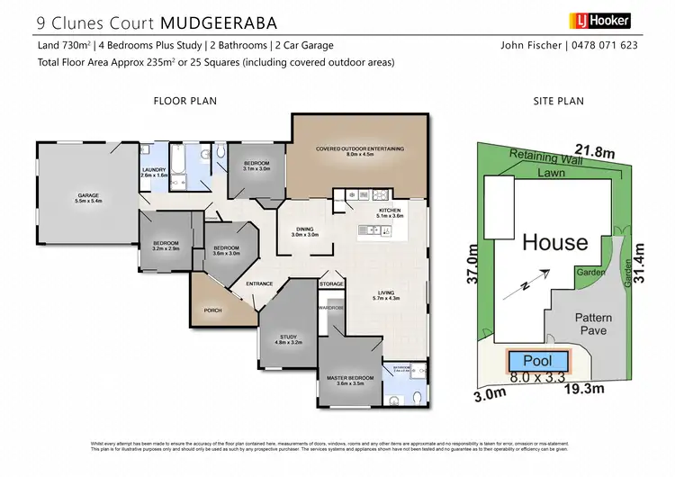 Floorplan of Homely house listing, 9 Clunes Court, Mudgeeraba QLD 4213