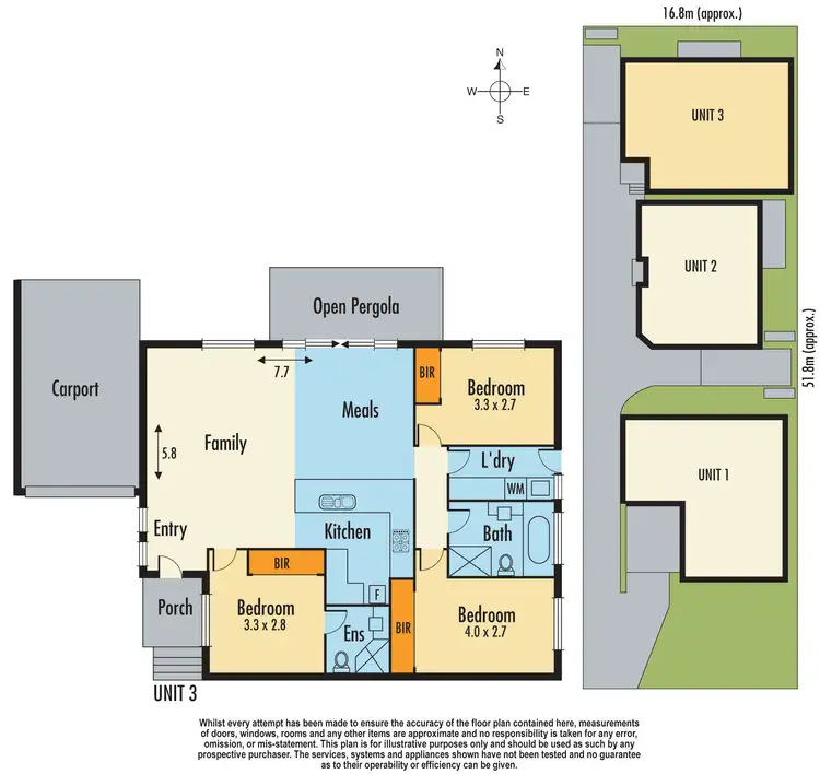 Floorplan of Homely unit listing, Unit 3/5 Allison Avenue, Eumemmerring VIC 3177