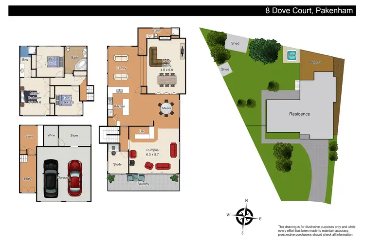 Floorplan of Homely house listing, 8 Dove Court, Pakenham VIC 3810