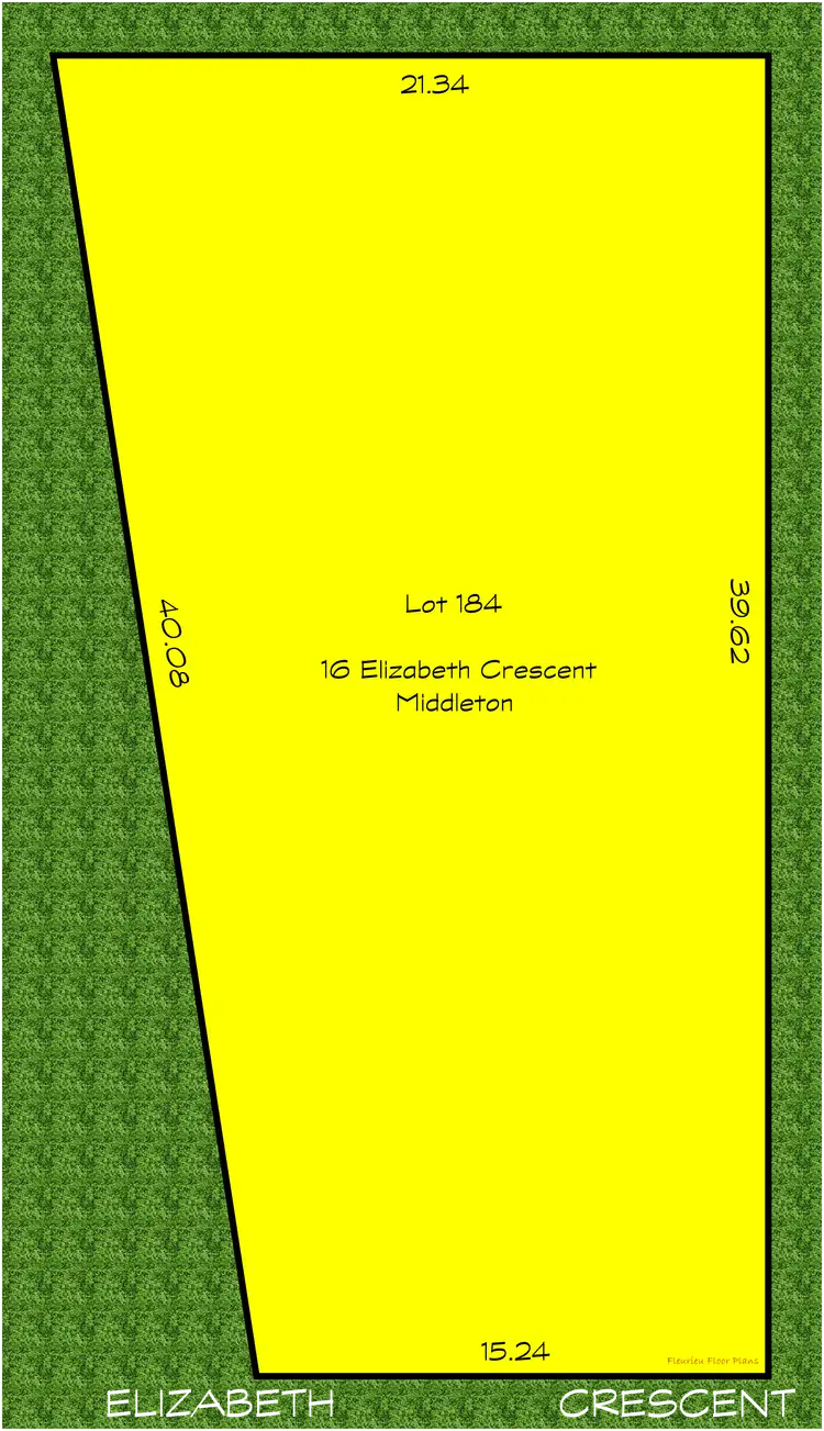 Floorplan of Homely land listing, 16 Elizabeth Crescent, Middleton SA 5213