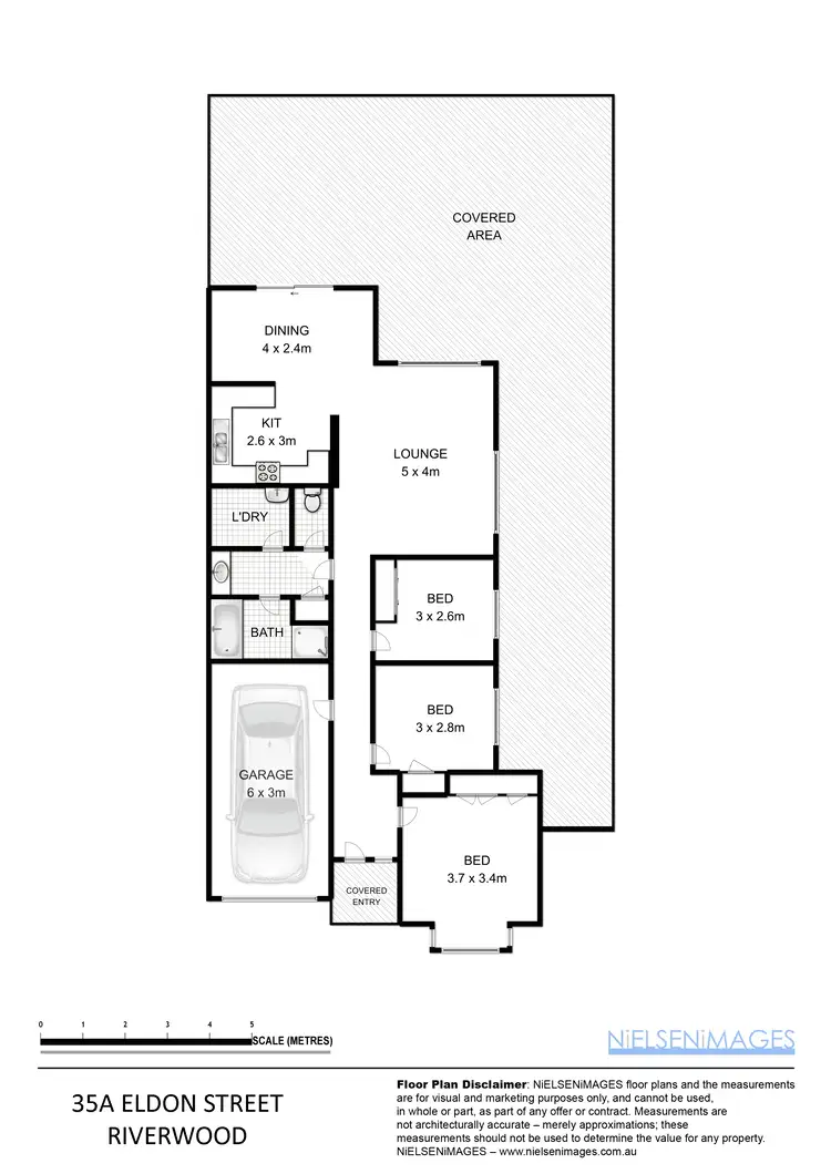 Floorplan of Homely semi-detached listing, 35A Eldon Street, Riverwood NSW 2210