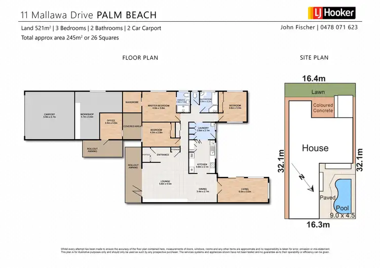 Floorplan of Homely house listing, 11 Mallawa Drive, Palm Beach QLD 4221