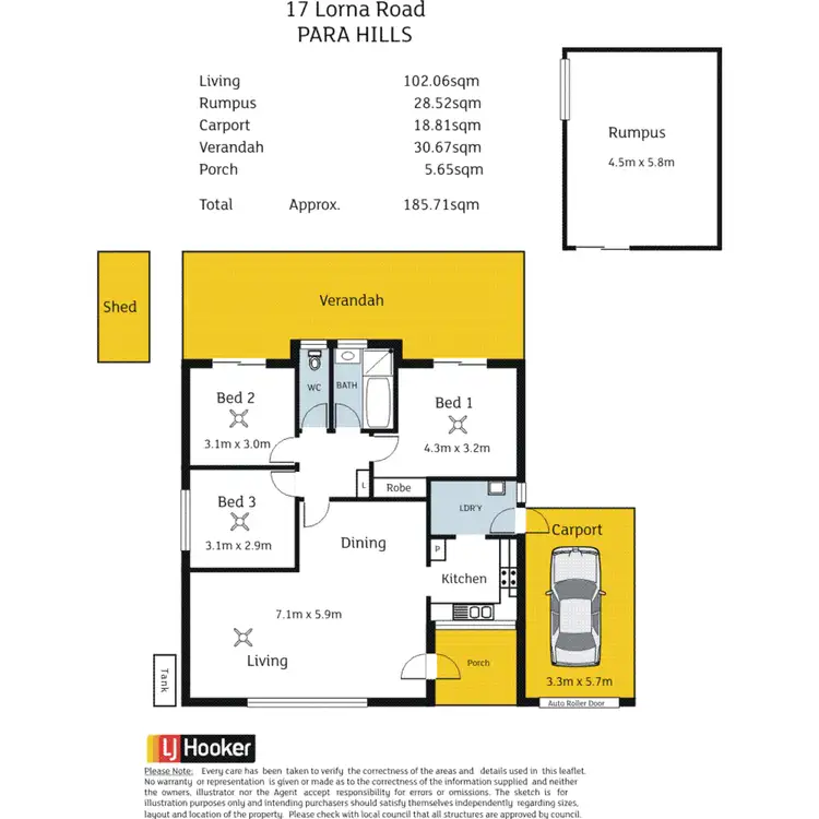 Floorplan of Homely house listing, 17 Lorna Road, Para Hills SA 5096