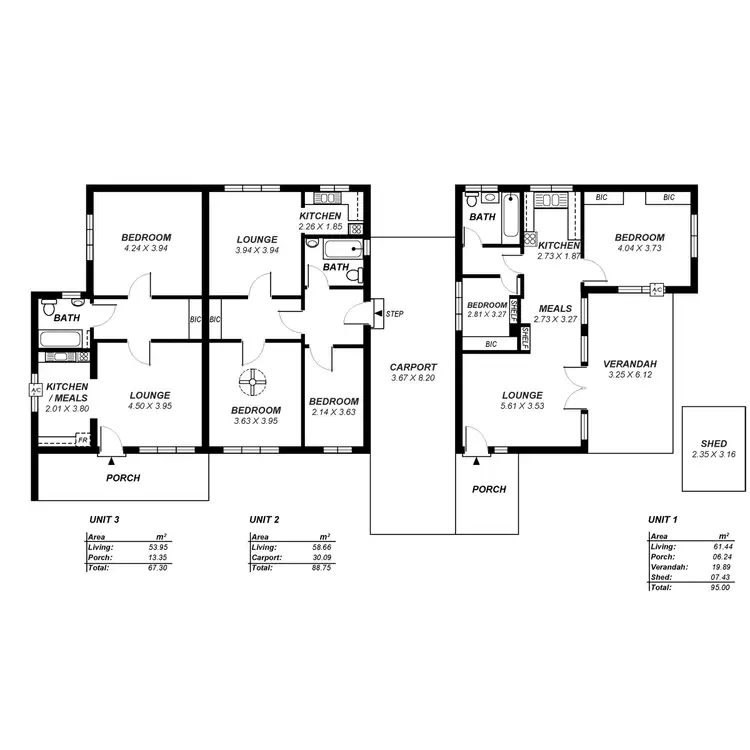 Floorplan of Homely block of units listing, 21 Verdun Street, Beulah Park SA 5067
