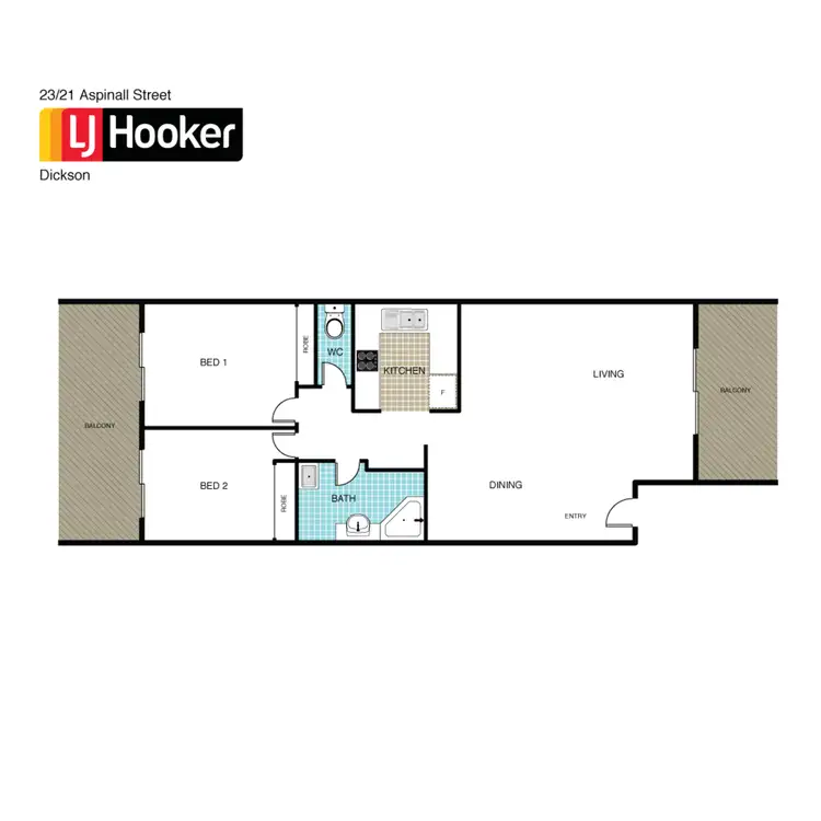 Floorplan of Homely unit listing, 23/21 Aspinall Street, Watson ACT 2602
