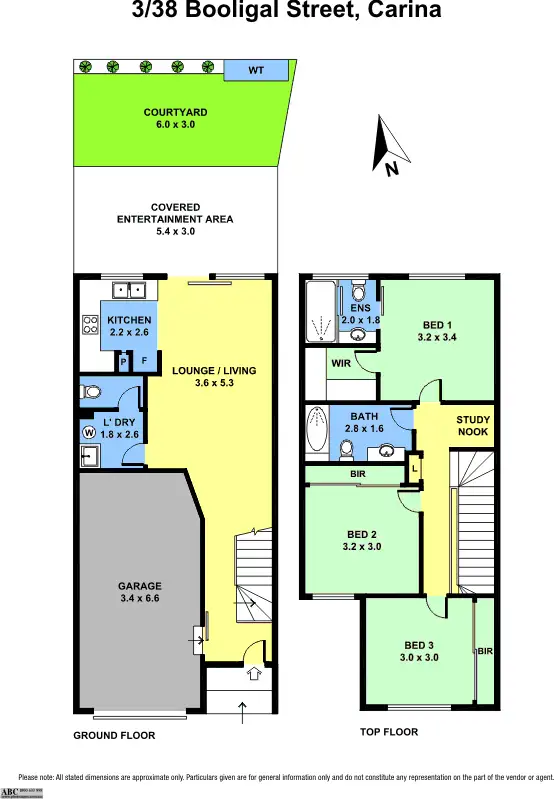 Floorplan of Homely townhouse listing, 3/38 Booligal Street, Carina QLD 4152