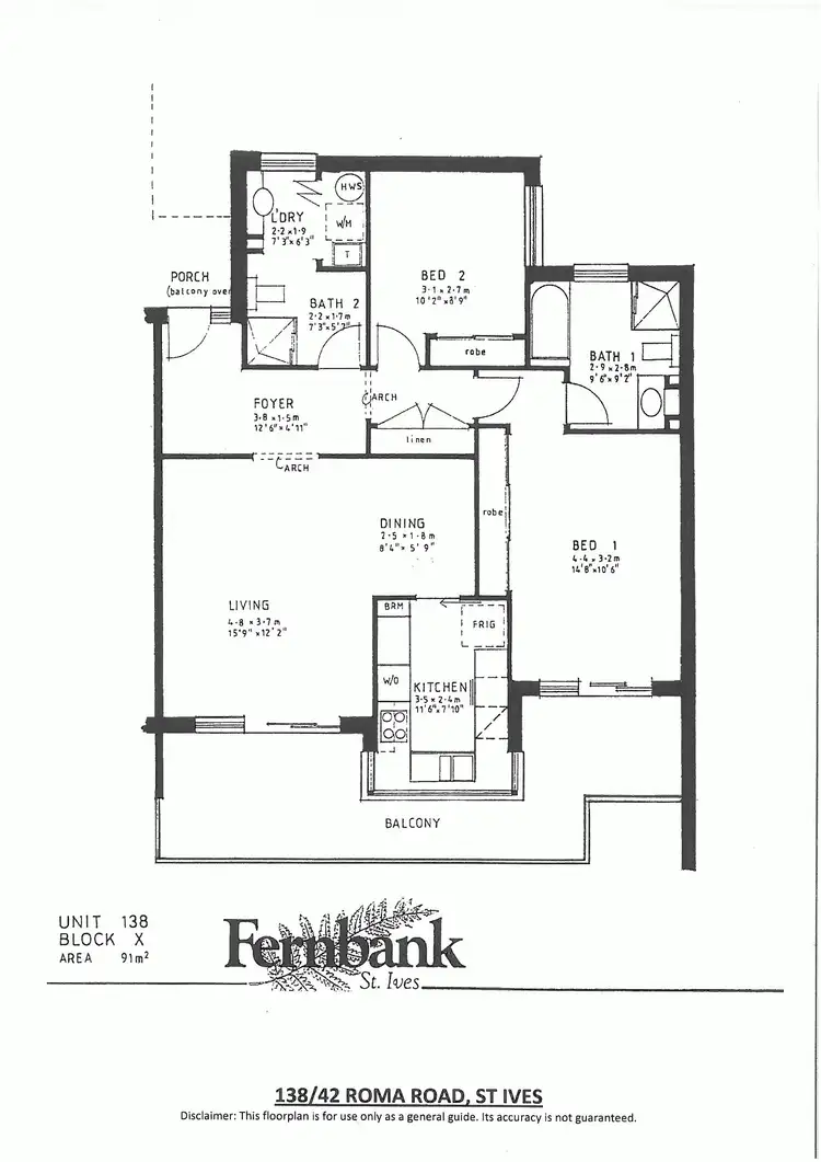 Floorplan of Homely unit listing, 138/42 Roma Road (Fernbank), St Ives NSW 2075