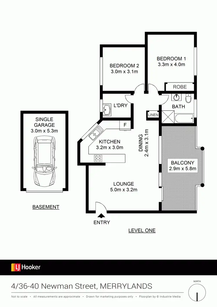Floorplan of Homely unit listing, 4/36-40 Newman Street, Merrylands NSW 2160