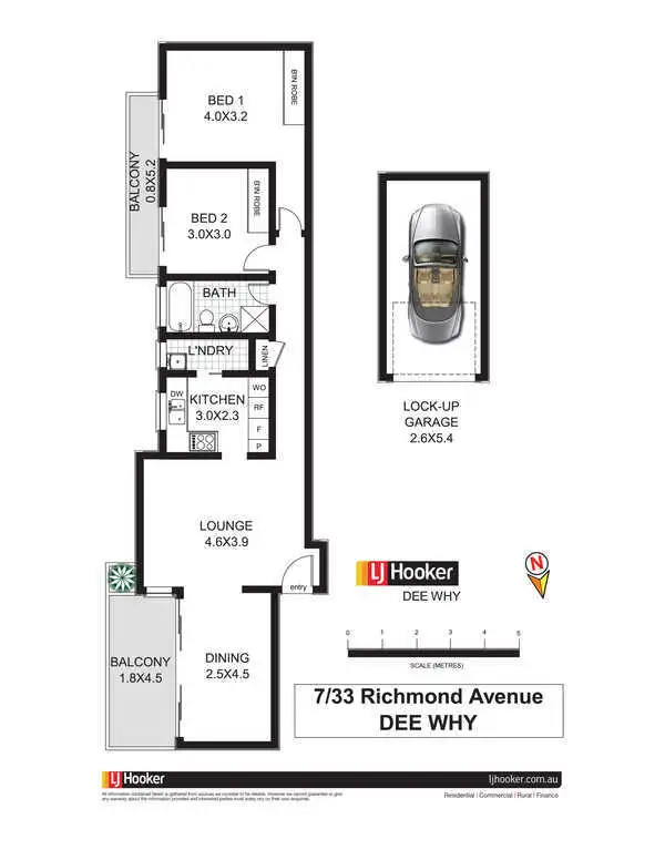 Floorplan of Homely unit listing, 7/33 Richmond Avenue, Dee Why NSW 2099