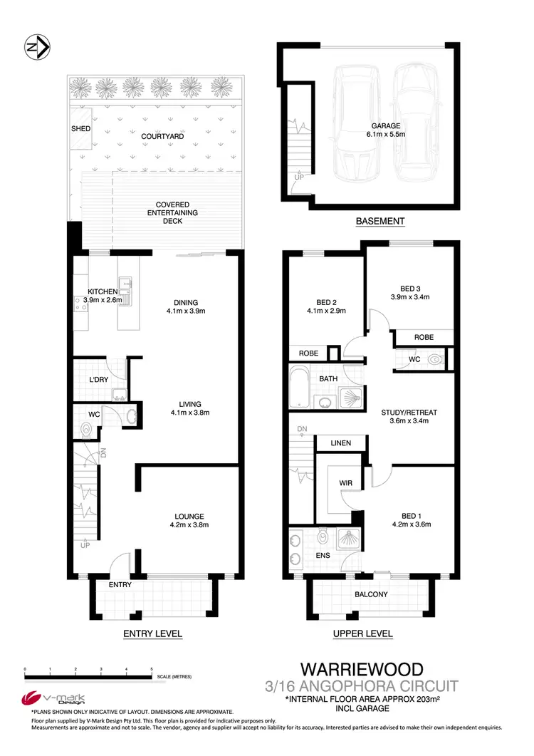 Floorplan of Homely house listing, 3/16-18 Angophora Circuit, Warriewood NSW 2102