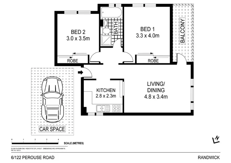 Floorplan of Homely apartment listing, 6/122 Perouse Road, Randwick NSW 2031