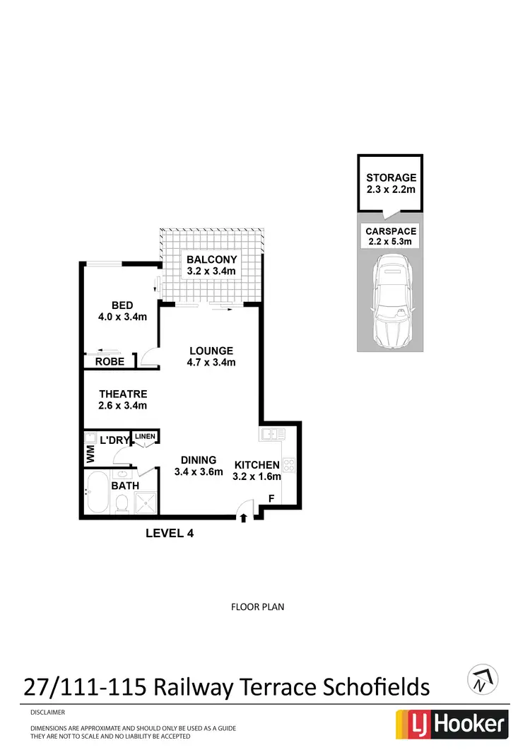 Floorplan of Homely apartment listing, 27/111-115 Railway Terrace, Schofields NSW 2762